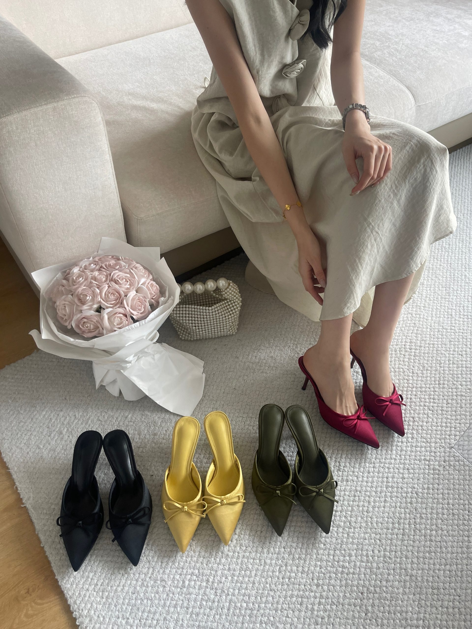2025 New Summer High Heel Peep Toe Slingback Women's Sandals