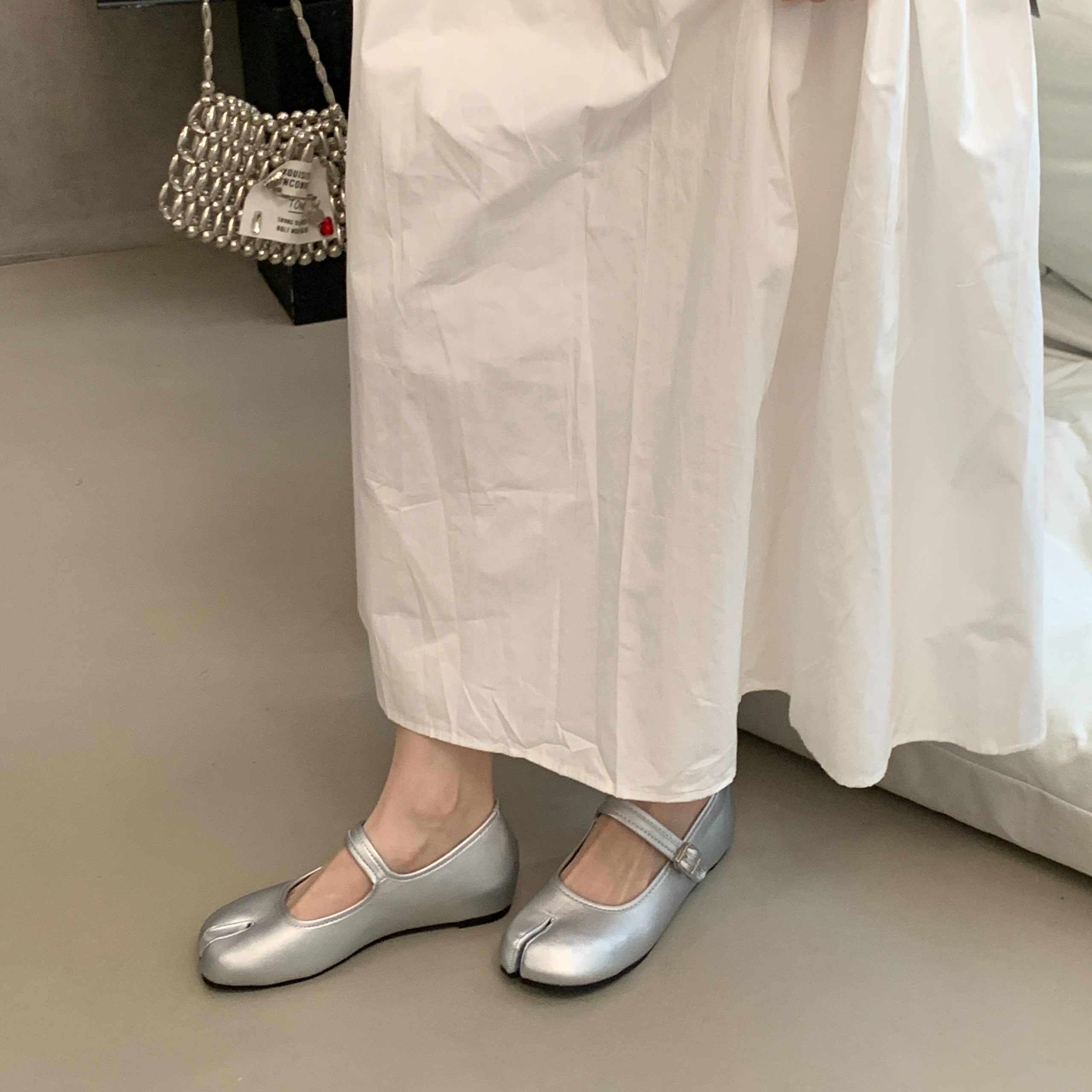 New Simple Mary Jane Split Toe Shoes with Hidden Heel 2026 Spring Summer Light Mouth One-Strap Women's Shoes - Image 3